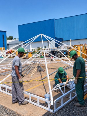 Estrutura temporária da Tendas Real (foto 1 de 3)